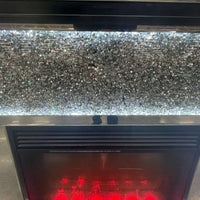 Fireplace with Bluetooth Speaker, Dimmable 7-colors (Remote Controller)
