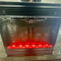 Fireplace with Bluetooth Speaker, Dimmable 7-colors (Remote Controller)