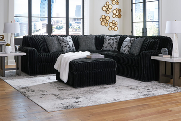 Piece L-Shaped Sectional Sofa with Ottoman – Deep Cushions & Modern Style