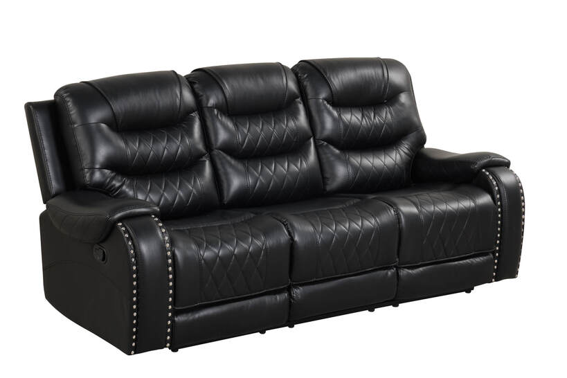 OVERSIZED 3PC Reclining Set - ( Sofa w/ Drop Down Table with Cupholders & Power Box - Loveseat with Storage Console - Chair with Glider)