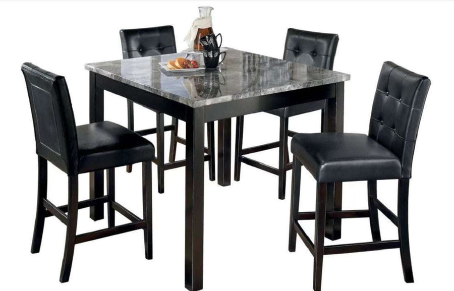 Claro Counter Dining Room Set in Black