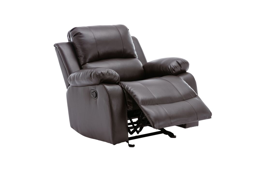 DAYTONA BROWN RECLINING SET - 3 PC. - SOFA, LOVESEAT & RECLINER w/Built-in cup holders, storage compartments & led lights / PRE-ORDER