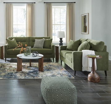 216 2-Piece Olive Sofa and Loveseat Set – Stylish Comfort with Spacious Design (PRE-ORDER)