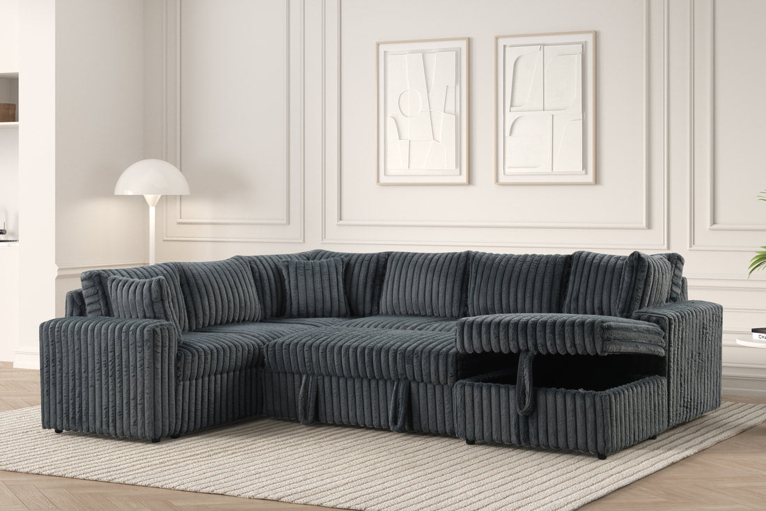 Forever Sectional With Pull-Out Bed Sectional w/Storage Chaise ** NEW ARRIVALS **