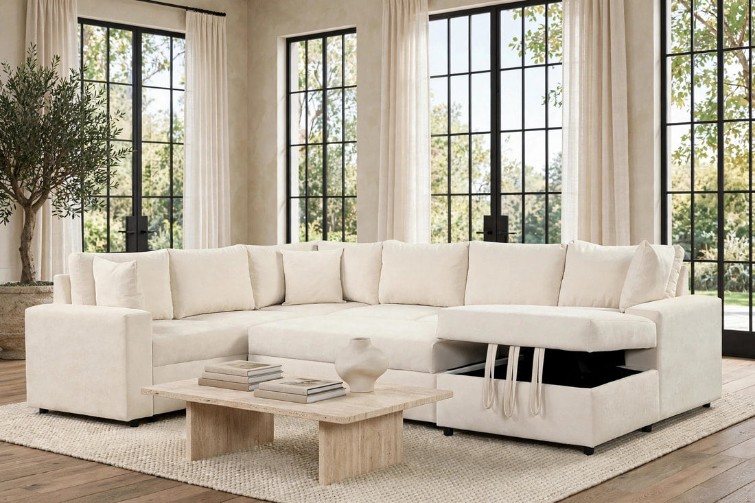 Forever Sectional With Pull-Out Bed Sectional w/Storage Chaise ** NEW ARRIVALS **