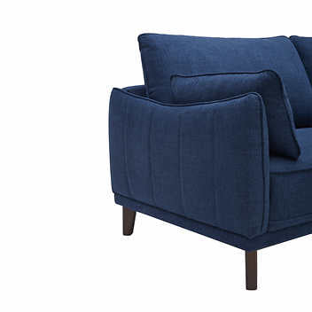 Gemma Blue Fabric Sectional