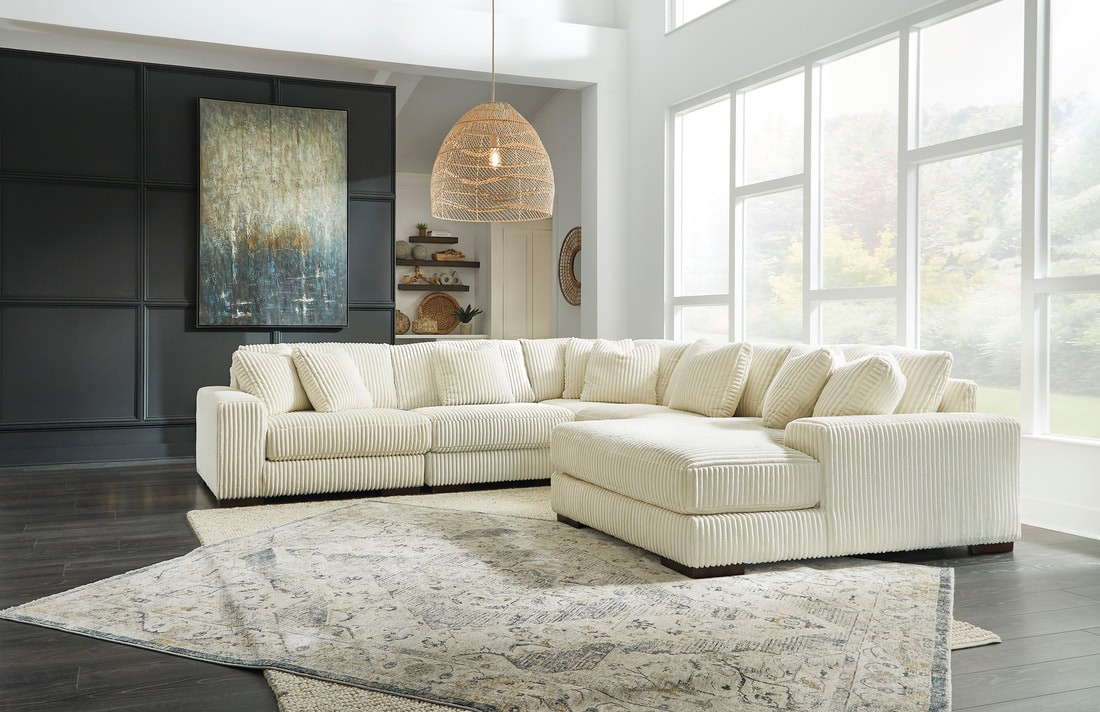 6-Piece U-Shaped Sectional Sofa – 2 Color Options