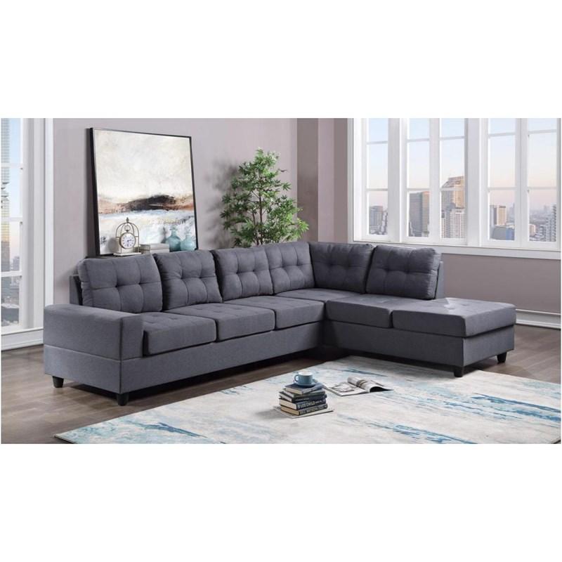 James Grey Reversible Sectional