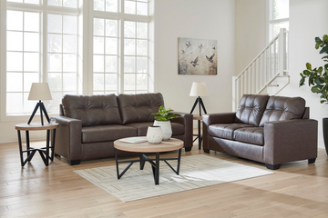 2-Piece Sofa and Loveseat Set – Faux Leather Upholstery with Plush Comfort ** PRE-ORDER **
