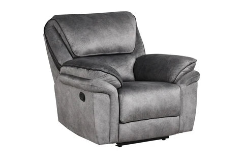 Perry Brown Fabric OVERSIZED 3PC Reclining Set, Sofa with Drop down table and Power Box, Reclining Loveseat with Console & Reclining Chair