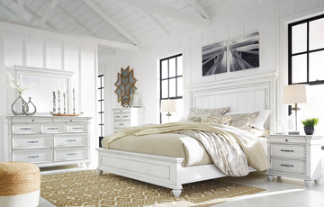 HH11-114 5-Piece Whitewash Bedroom Set – Bright, Rustic Charm with Timeless Appeal