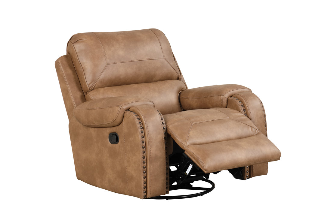 Titan OVERSIZED 3pc Reclining Set, Sofa Drop Down Table W/Power Outlet/USB Ports, Loveseat with Gliders and Storage Console & Rocker Swivel Recliner Chair / PRE-ORDER