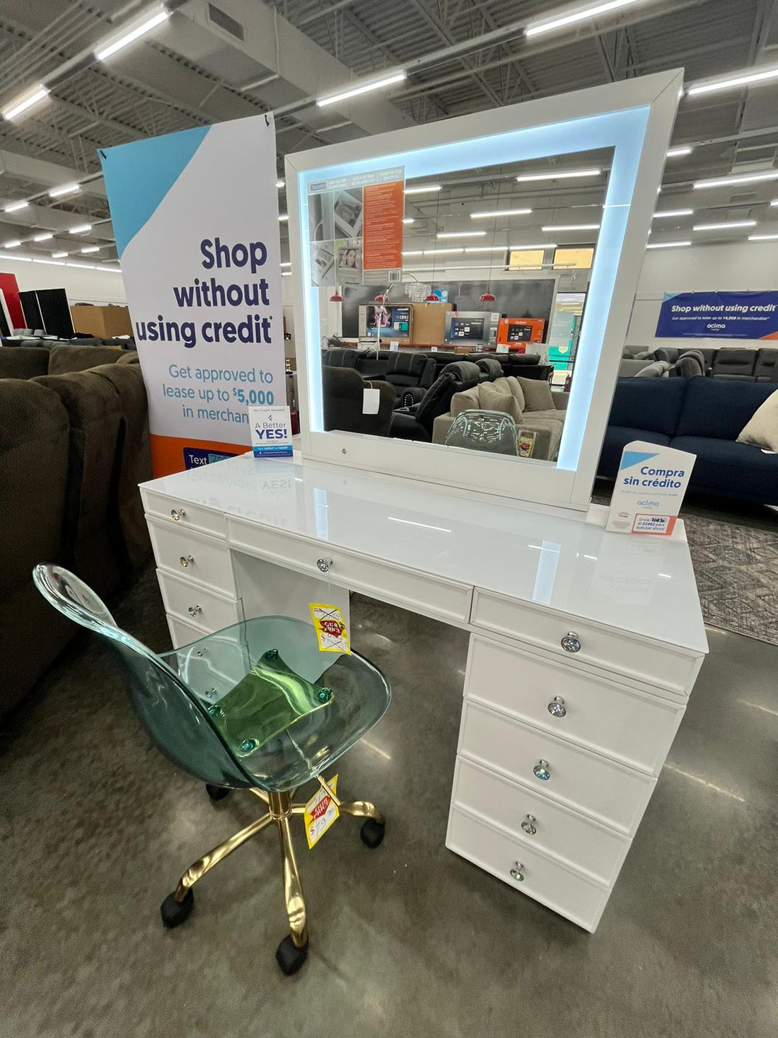 Tresanti Alexandra Vanity Table with LED Lighted Mirror π RESTOCK ALERT π ** SALE **