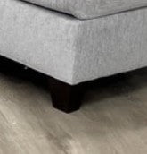 Dove L-Shaped Sectional w/Left Arm Chaise, Thick Gray Fabric