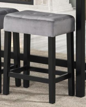 GLORIA-PUB TABLE - FAUX MARBLE & 3 STOOLS (1/CN) - GREY
