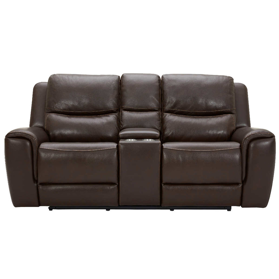 Carey Leather Power Reclining Loveseat with Power Headrests