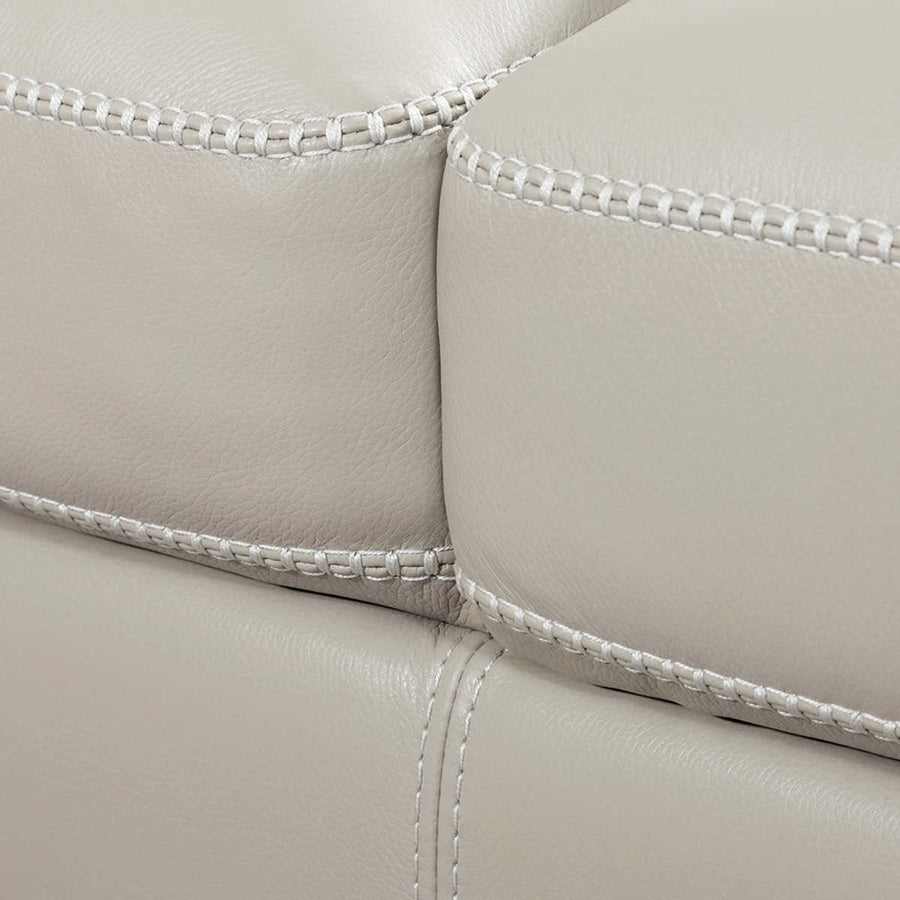 Leather Sofa With Solid wood Legs in an Espresso Finish